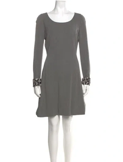 Pre-owned Dior Vintage Mini Dress In Gray