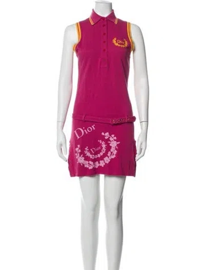 Pre-owned Dior Vintage Mini Dress In Multi