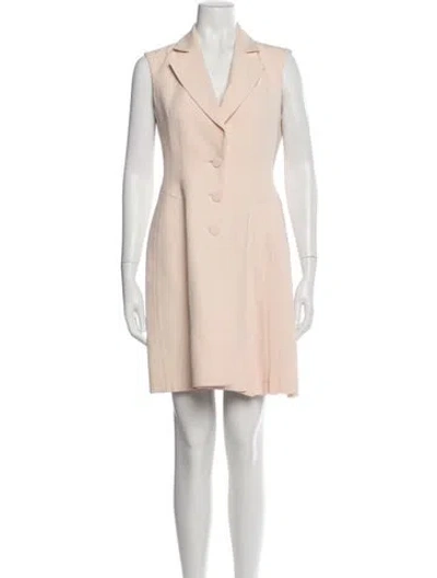 Pre-owned Dior Vintage Mini Dress In Neutral