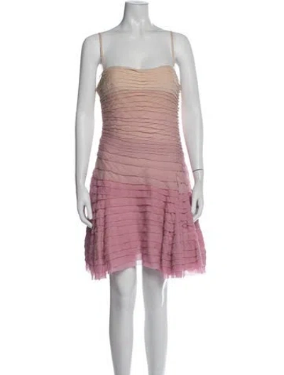 Pre-owned Dior Vintage Mini Dress In Pink