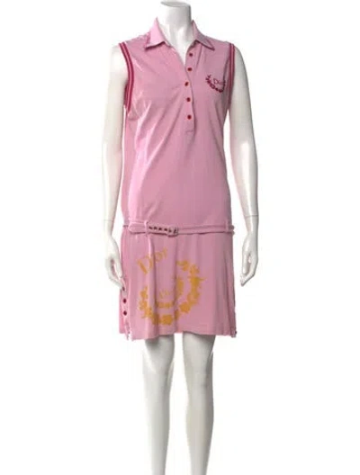 Pre-owned Dior Vintage Mini Dress In Pink