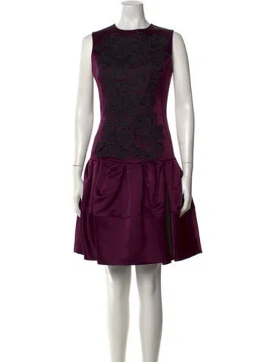 Pre-owned Dior Vintage Mini Dress In Purple