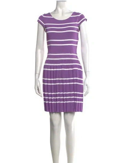 Pre-owned Dior Vintage Mini Dress In Purple