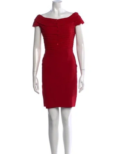 Pre-owned Dior Vintage Mini Dress In Red