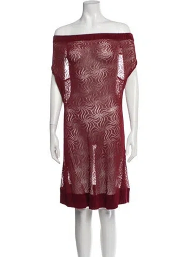 Pre-owned Dior Vintage Mini Dress In Red