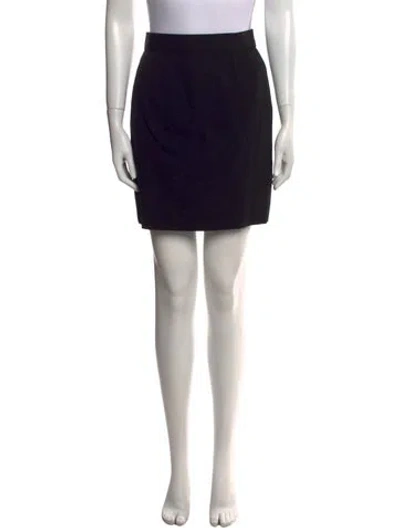 Pre-owned Dior Vintage Mini Skirt In Black