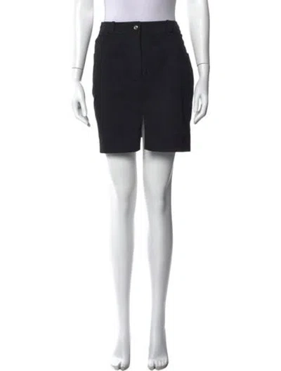 Pre-owned Dior Vintage Mini Skirt In Black
