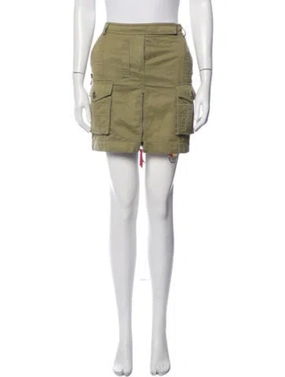 Pre-owned Dior Vintage Mini Skirt In Green