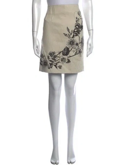 Pre-owned Dior Vintage Mini Skirt In Grey
