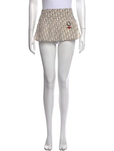 Pre-owned Dior Vintage Mini Skirt In Neutral