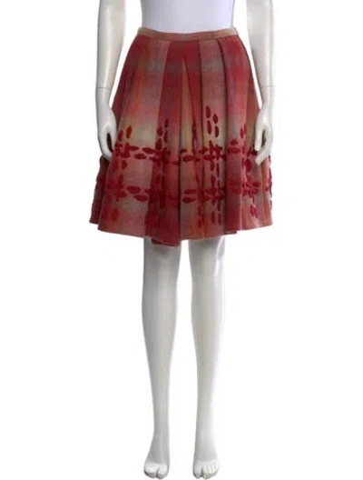 Pre-owned Dior Vintage Mini Skirt In Red