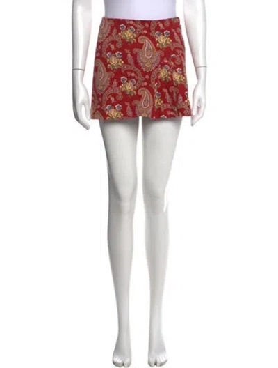Pre-owned Dior Vintage Mini Skirt In Red