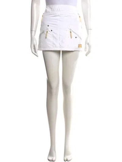 Pre-owned Dior Vintage Mini Skirt In White
