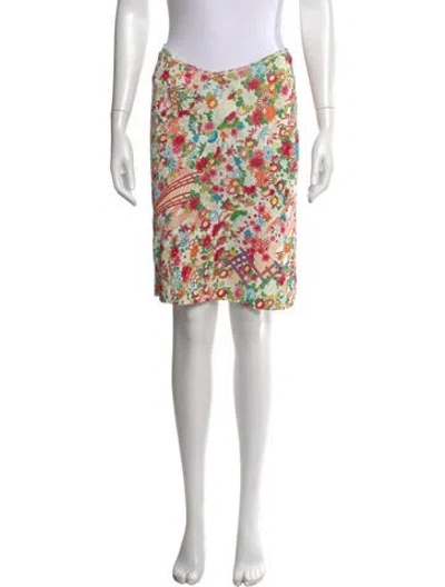 Pre-owned Dior Vintage Mini Skirt In White