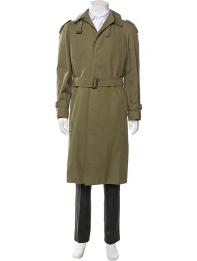 Pre-owned Dior Vintage Monsieur Trench Coat In Green