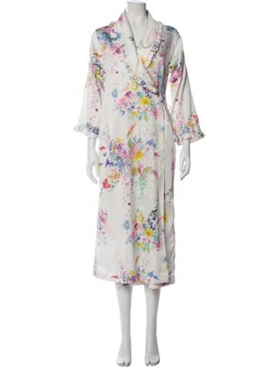 Pre-owned Dior Vintage New York Loungewear Robe In White
