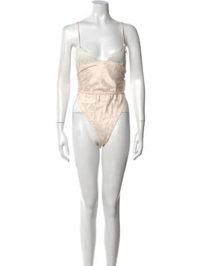 Pre-owned Dior Vintage Nylon Bodysuit In Neutrals
