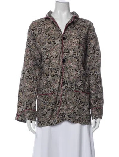 Pre-owned Dior Vintage Paisley Print Pajamas In Multi
