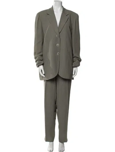 Pre-owned Dior Vintage Pantsuit In Gray