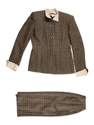 Pre-owned Dior Vintage Patterned Blazer In Multi