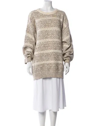 Pre-owned Dior Vintage Patterned Sweater In Neutrals