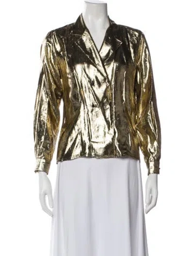 Pre-owned Dior Vintage Petites Evening Jacket In Gold