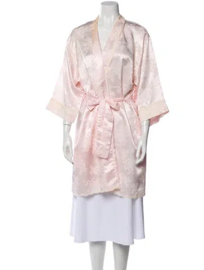 Pre-owned Dior Vintage Printed Robe In Pink