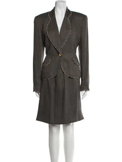 Pre-owned Dior Vintage Printed Skirt Suit
