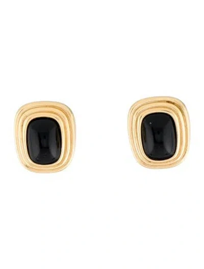 Pre-owned Dior Vintage Resin Clip-on Earrings In Multi