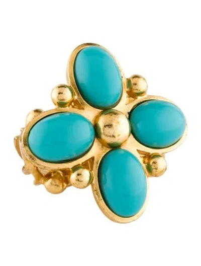 Pre-owned Dior Vintage Resin Cocktail Ring In Multi