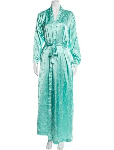 Pre-owned Dior Vintage Robe In Green