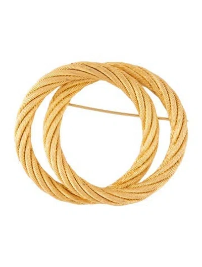 Pre-owned Dior Vintage Rope Brooch Pin In Multicolor