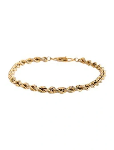 Pre-owned Dior Vintage Rope Chain Link Bracelet, 7.25" In Multicolor