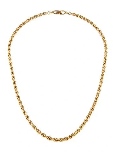 Pre-owned Dior Vintage Rope Chain Necklace, 16.5" In Multi