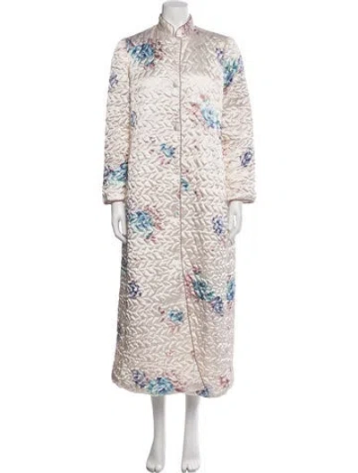 Pre-owned Dior Vintage Satin Robe In Neutral