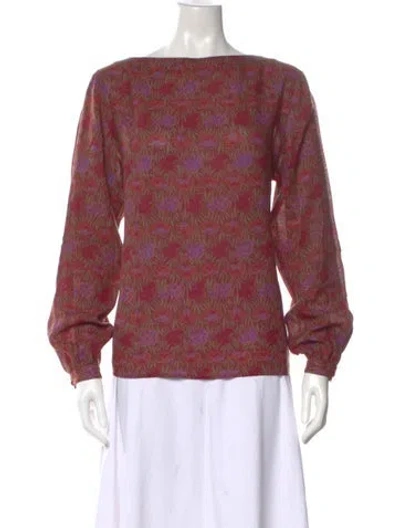Pre-owned Dior Vintage Separates Top In Burgundy