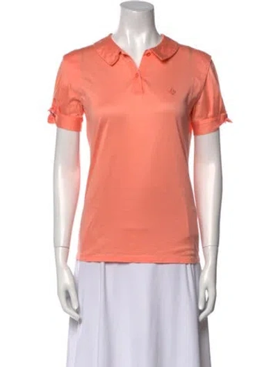 Pre-owned Dior Vintage Short Sleeve Polo In Orange