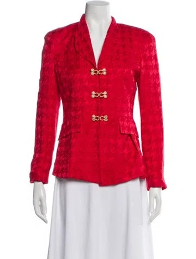 Pre-owned Dior Vintage Silk Blazer In Orange