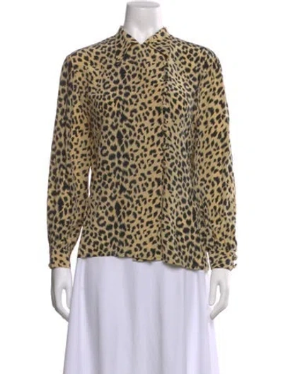 Pre-owned Dior Vintage Silk Blouse In Neutral