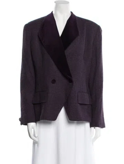 Pre-owned Dior Vintage Silk Jacket In Purple