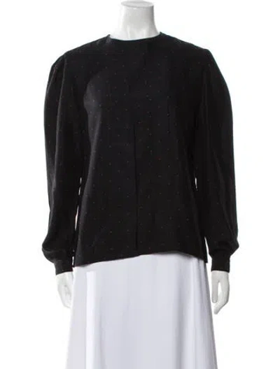 Pre-owned Dior Vintage Silk Sweatshirt In Black