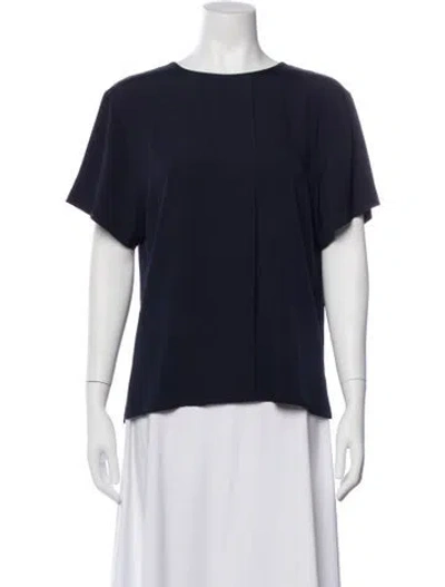 Pre-owned Dior Vintage Silk Top In Blue