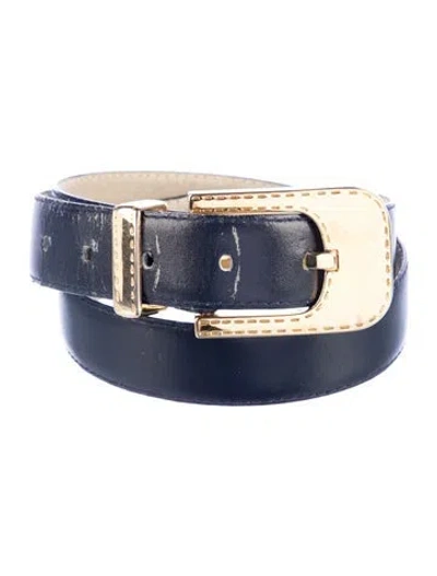 Pre-owned Dior Vintage Skinny Belt In Blue