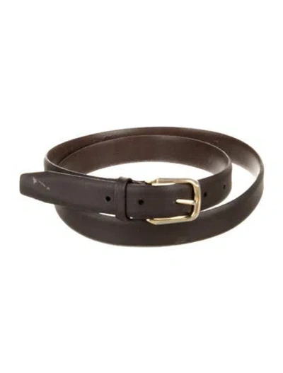 Pre-owned Dior Vintage Skinny Belt In Brown