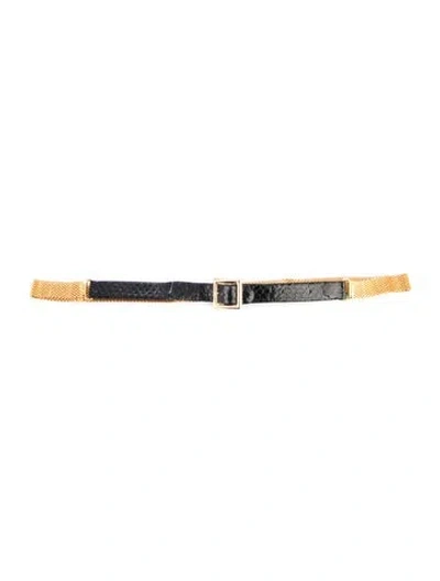 Pre-owned Dior Vintage Skinny Belt In Multi