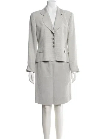 Pre-owned Dior Vintage Skirt Set In Gray