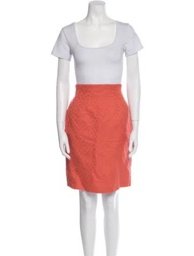 Pre-owned Dior Vintage Skirt Set In Orange