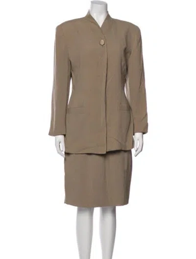 Pre-owned Dior Vintage Skirt Suit In Neutral