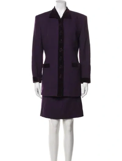 Pre-owned Dior Vintage Skirt Suit In Purple