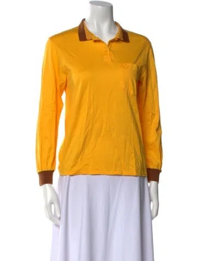 Pre-owned Dior Vintage Sports Polo In Yellow